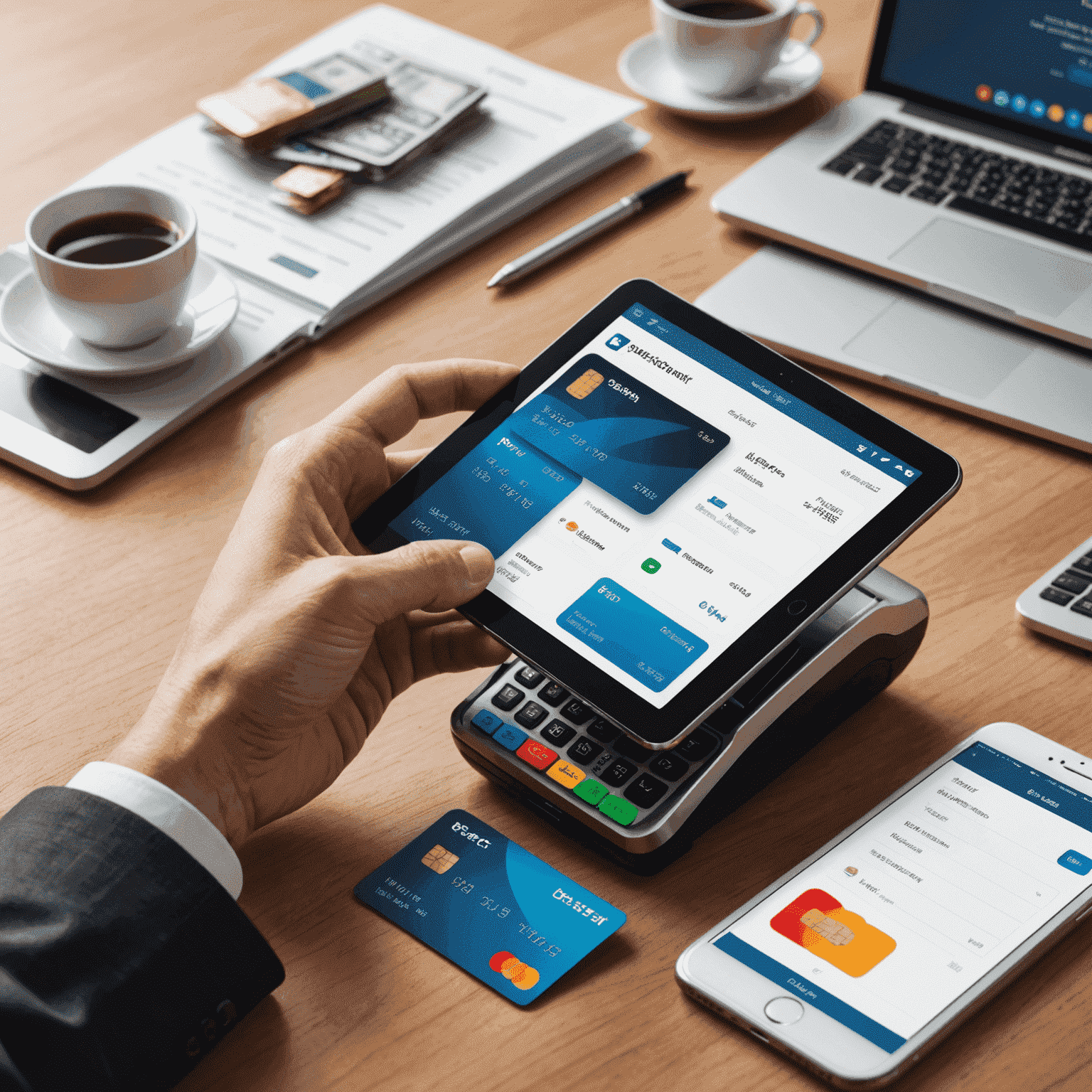Secure payment processing interface showing various payment methods like credit cards, mobile wallets, and online transfers. The interface has a modern design with a focus on security features.
