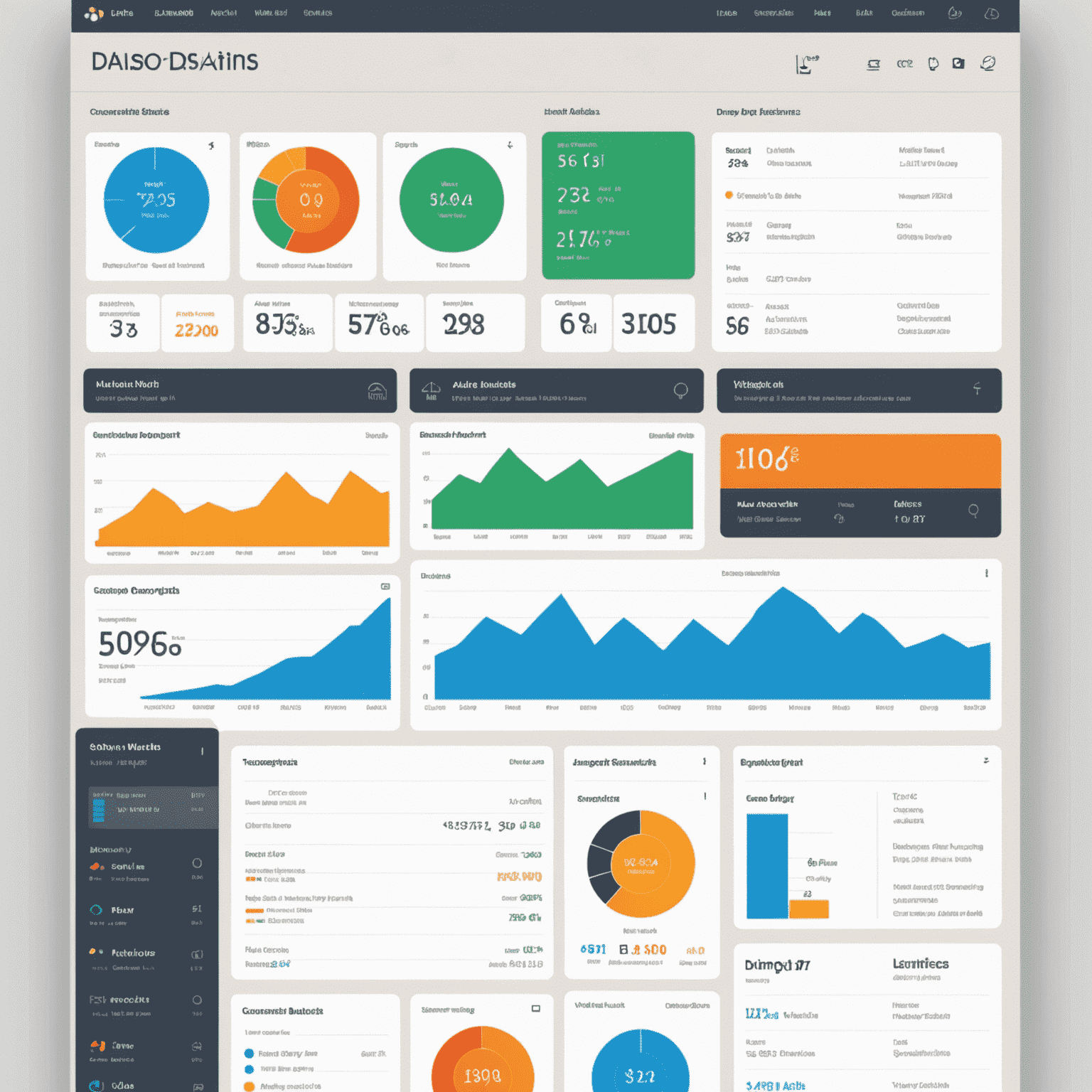 Customizable dashboard interface showing drag-and-drop widgets for different hotel metrics and KPIs